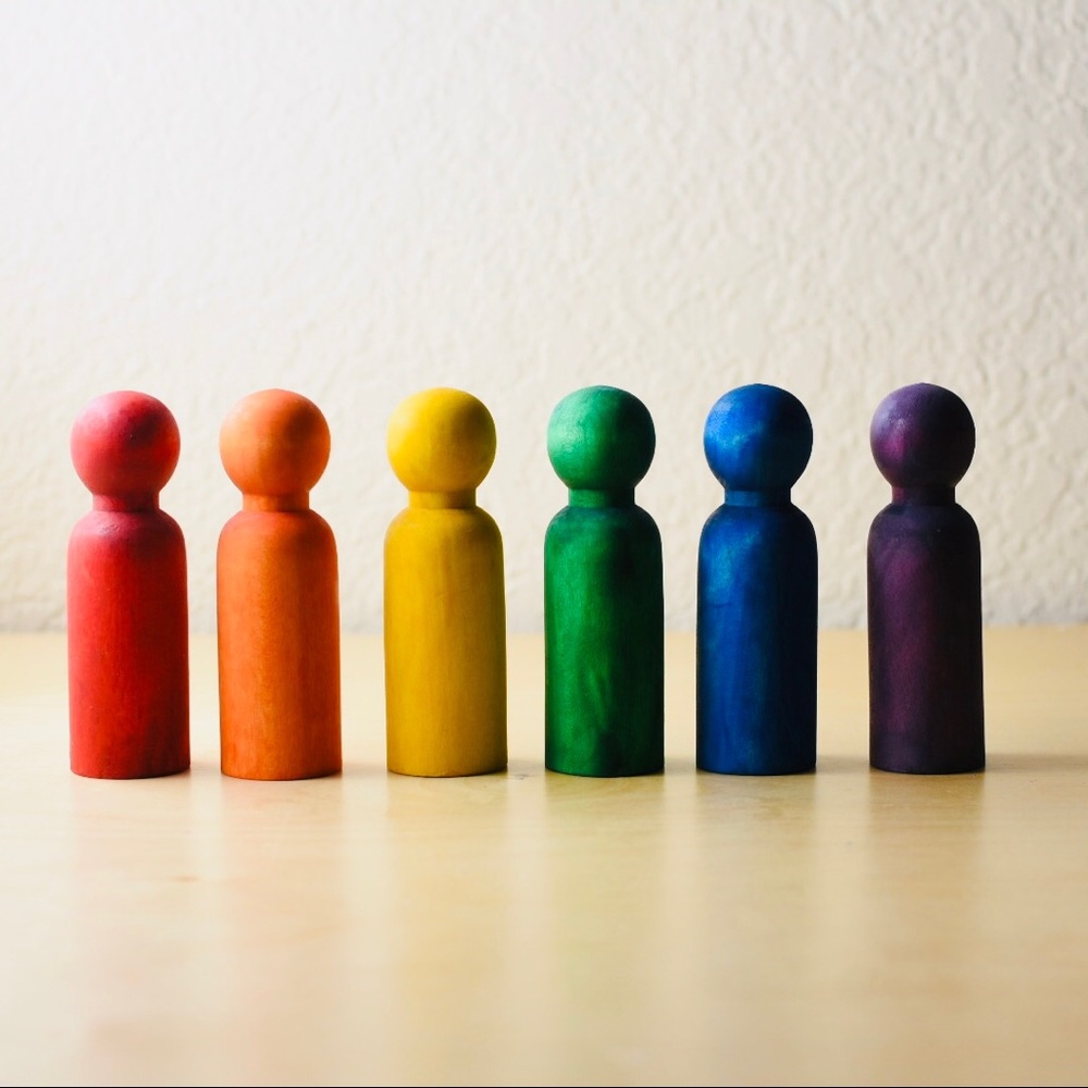 Rainbow PegDolls
